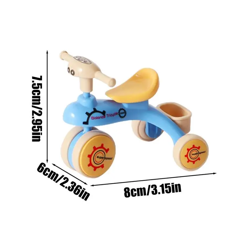 Kids Assembly Tricycle Toys Creative Inertia Tricycle Push And Go Vehicle For Toddler Fine Motor Skills Games Educational Toys