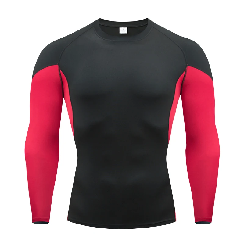 Brand Compression Shirt Men Rashgard Fitness Long Sleeve Running Shirt Man Gym Under T Shirt Football Jersey Sportswear Tights