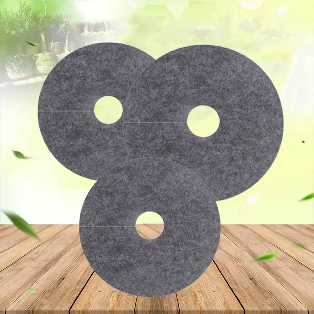 

20pcs Degradable Round Weeds Barrier Mats Moisturizing Non-woven Ecological Grass Mat Breathable Tree Protector Mat