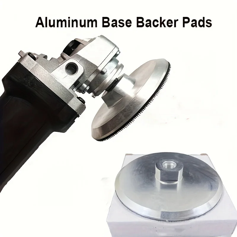 Aluminum Hook And Loop Backer Pad With M14/M10 Thread Backing Plate Holder For Polishing Pad Angle Grinder