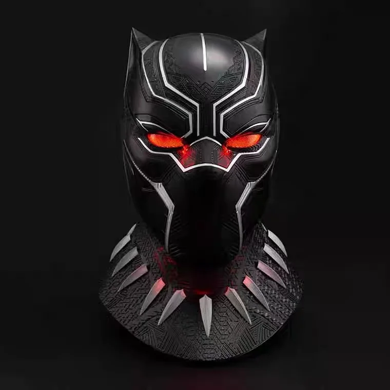 Avengers Black Panther Helmet 1:1 Wearable Cosplay Mask Eye Lights Touch Control Collectible Helmet for Man Christmas Gifts