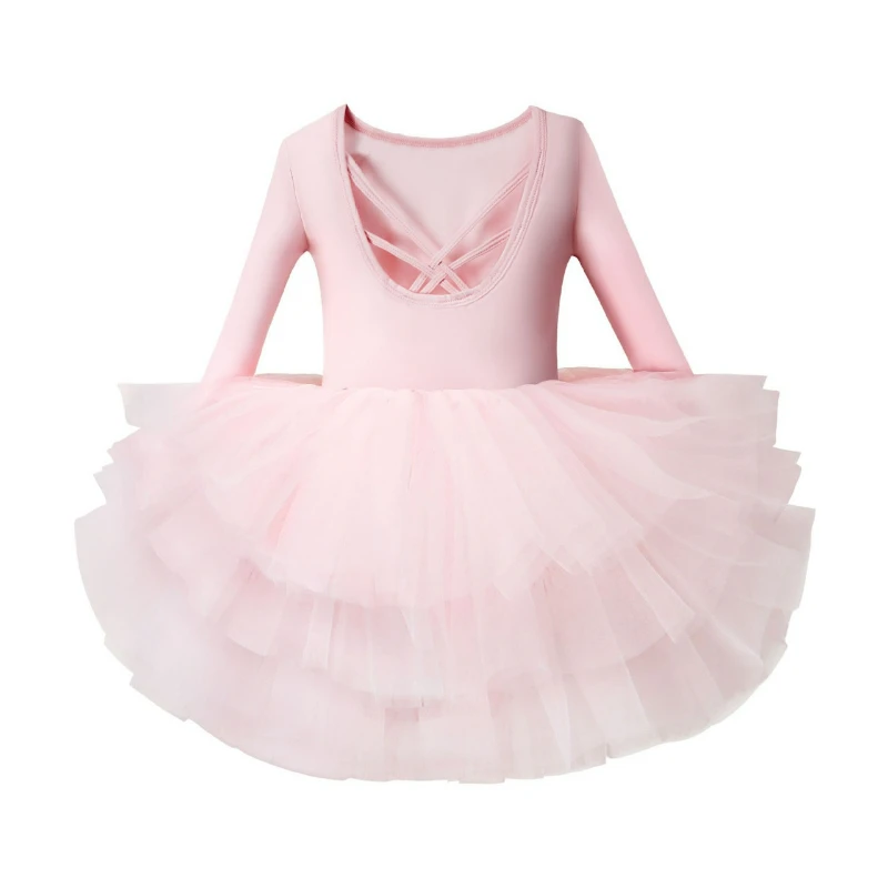 1-8 Jahre Neues Mädchen Ballett-TuTu-Kleid Modisches Professionelles Kinder-Tanzkleid Aufführungskostüm Prinzessinnen-Hochzeitskleid L564 – Detail 6
