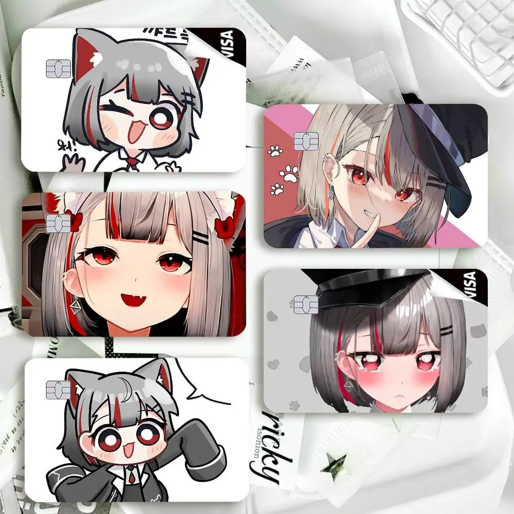 Neneko Mashiro  Waterproof Film Skin Cover Credit Card Stickers Debit Front Bank Bus Pass