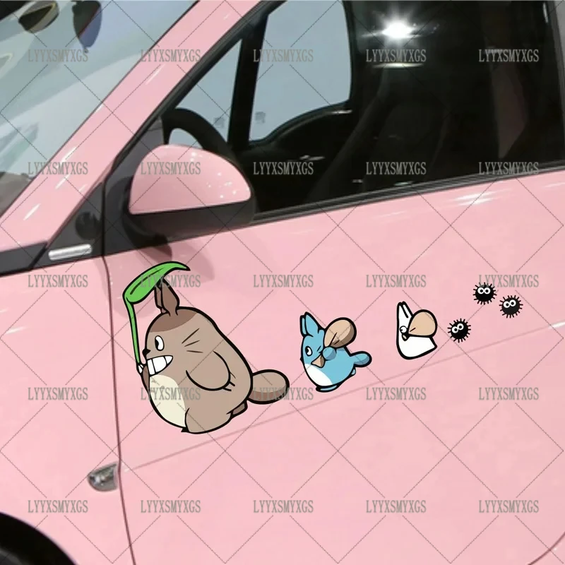 Self-Adhesive Custom Totoro Car Stickers Waterproof Sunscreen Vinyl Decal PVC Wholesale Car Decoration view 2