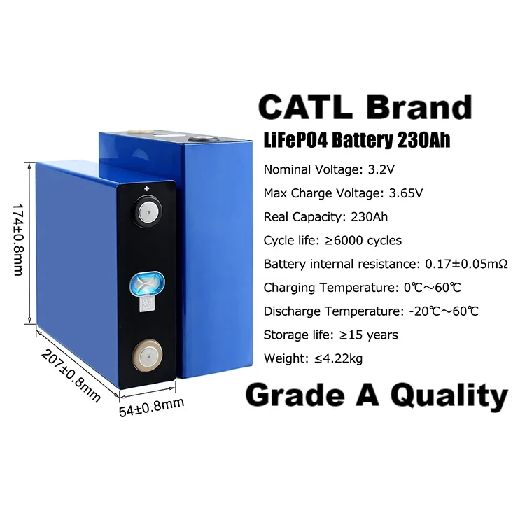 Wholesale New Cell Free Accessories 3.2v 200ah 230ah 280ah 6000 Cycles Battery Packs Lifepo4 Lithium ion batteries