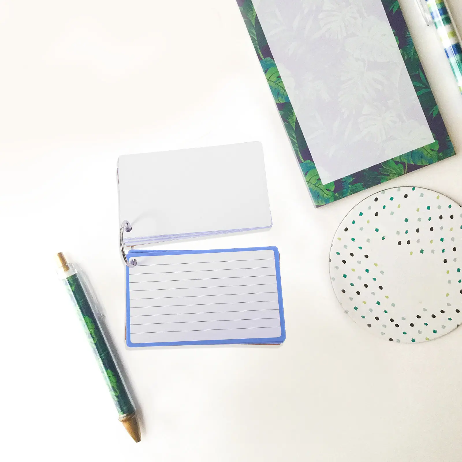 

Набор из 6 карточек с линованным покрытием и кольцами для переплета, флеш-карты для учебы, школы, колледжа, заметок, учебные принадлежности, инструменты для обучения