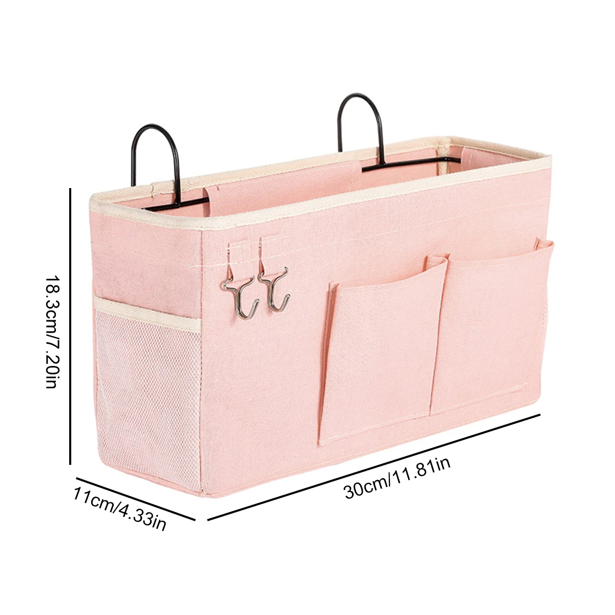 Caddy Hanging Organizer Bedside Storage Bag For Bunk And Hospital Beds Dorm Rooms Bed Rails