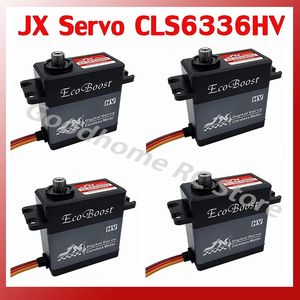 

1/4PCS JX Ecoboost CLS6336HV 36KG Large Torque 180Degree CNC Digital Coreless Servo for RC Models Helicopter Cars