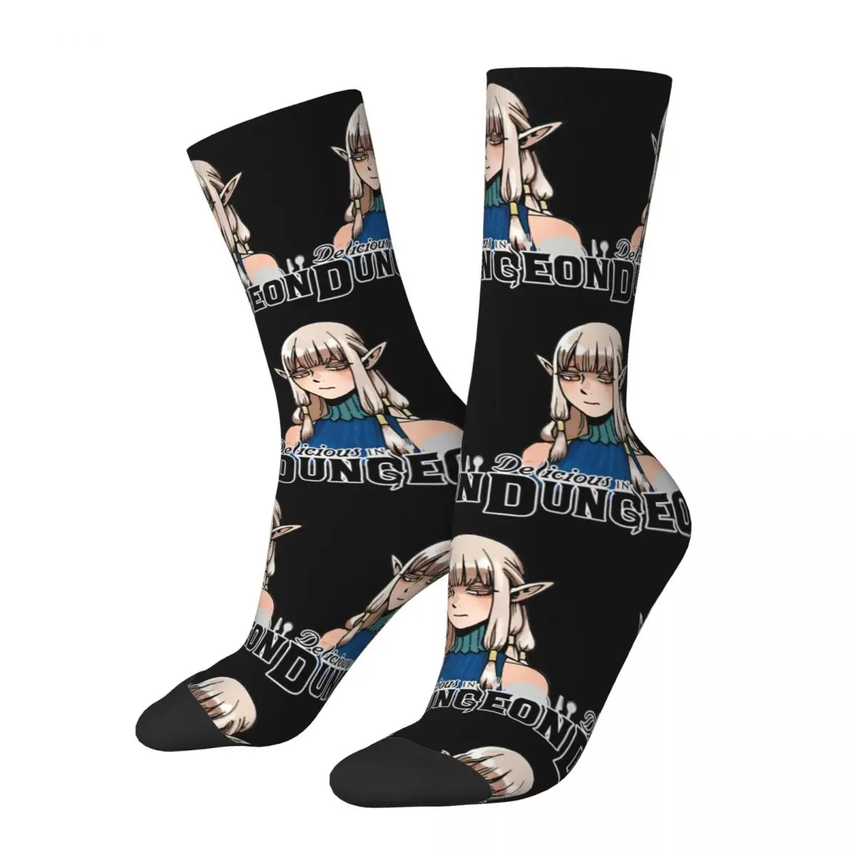 Delicious In Dungeon Socks Men's Women's Funny Happy Anime Socks Hip Hop Spring Summer Autumn Winter Socks Gift