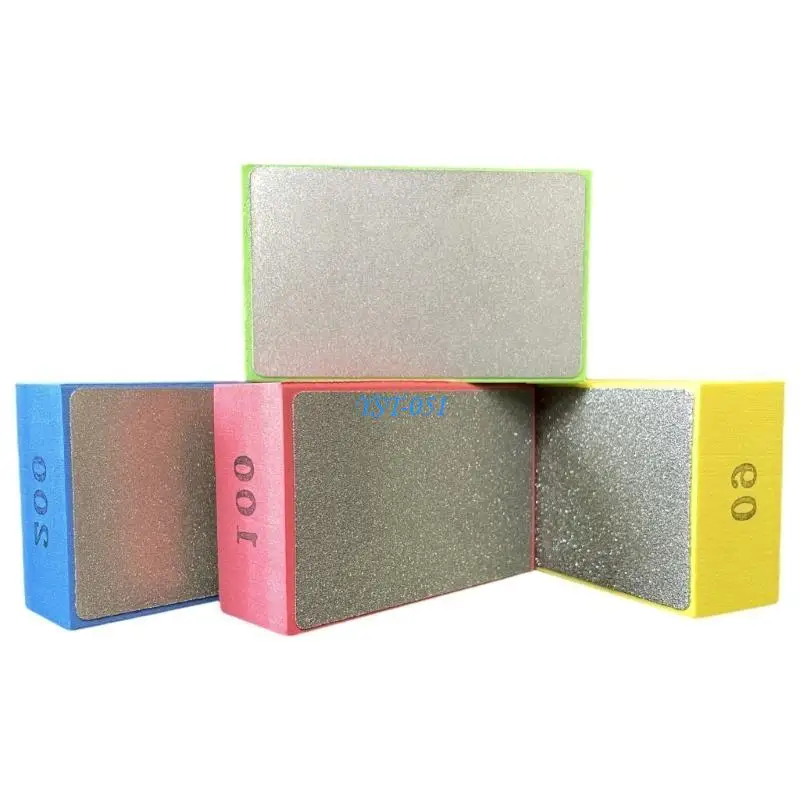 

E15A 4pcs Abrasive Hand Polishing Pads Sanding Block for Professional Craftsmanships