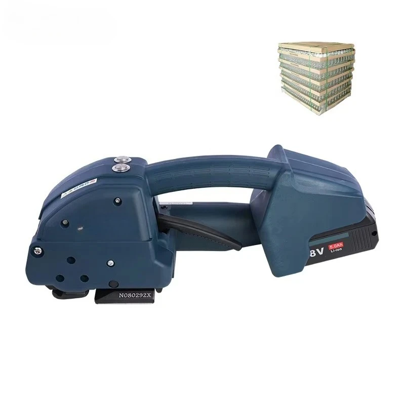 Handheld Electric Strapping Tool 19-25mm Adjustable Tension Semi-Automatic Carton Book Packing Machine