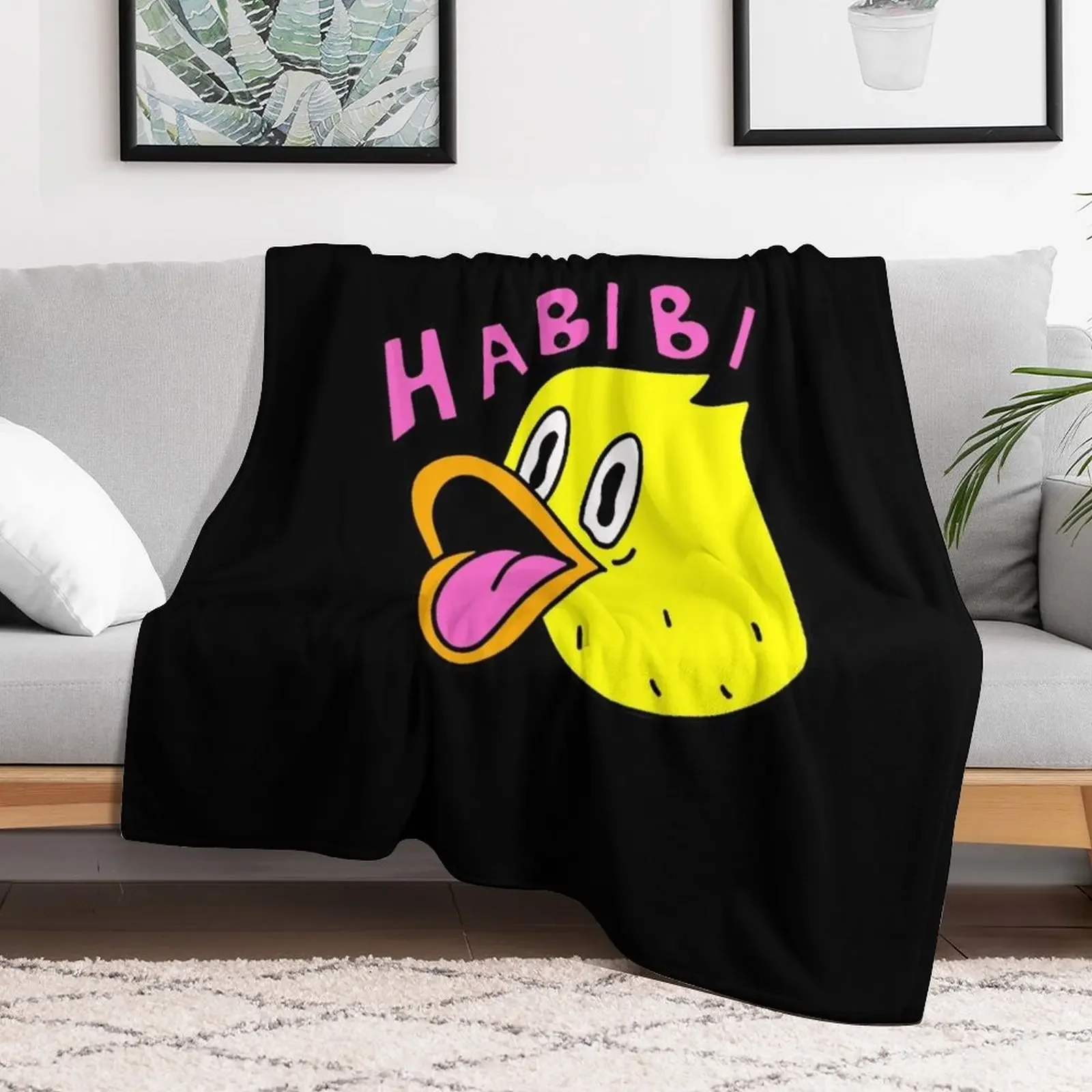 Quackity Merch Quackity Habibi Duck Gifts For Fans, For Men and Women, Gift Valentine's Day Throw Blanket Retros Blankets