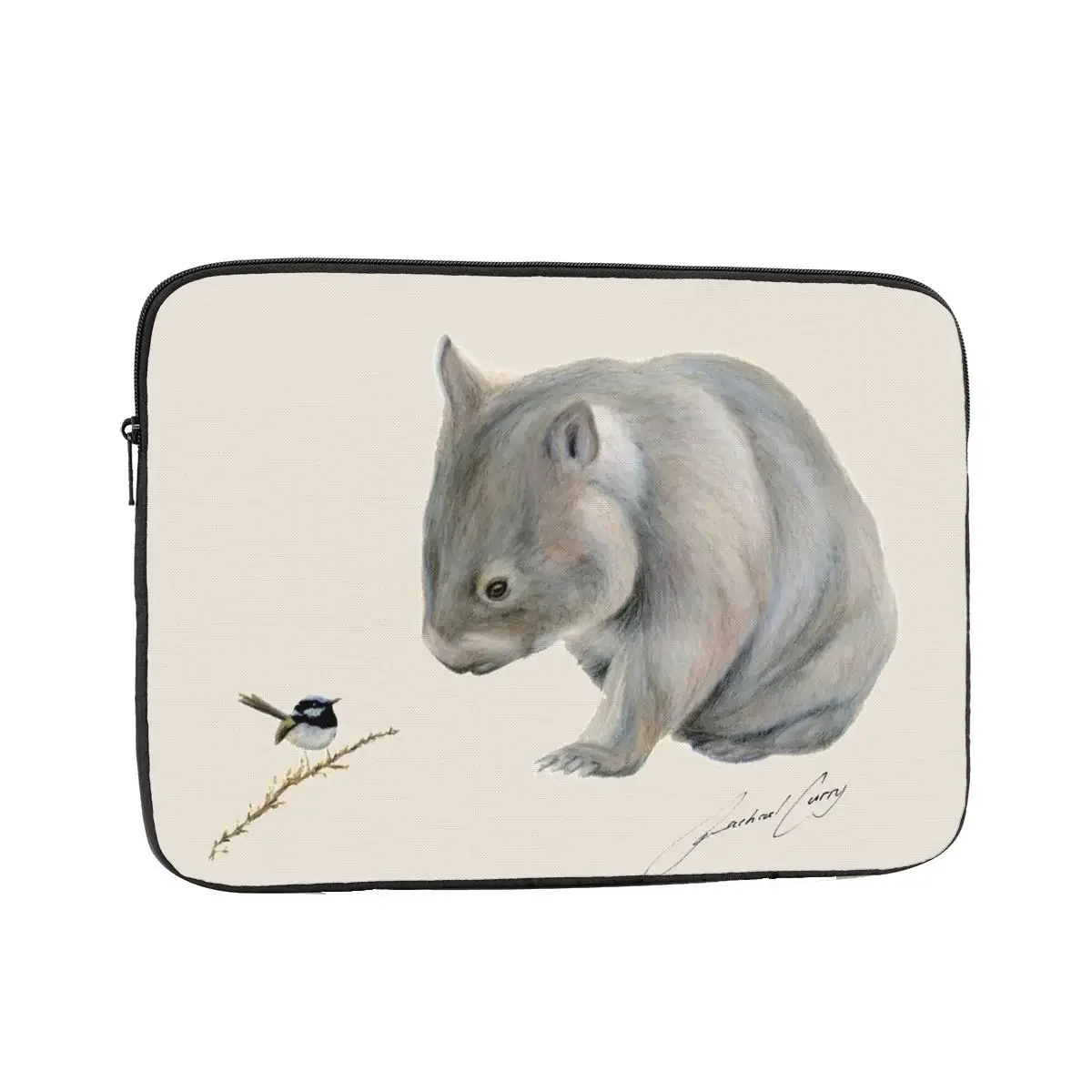 Wombat And Blue Wren Friends With Signature Notebook Laptop Bag Case Pouch 10 12 13 15 17 Inch Tablet Shockproof Case Bag