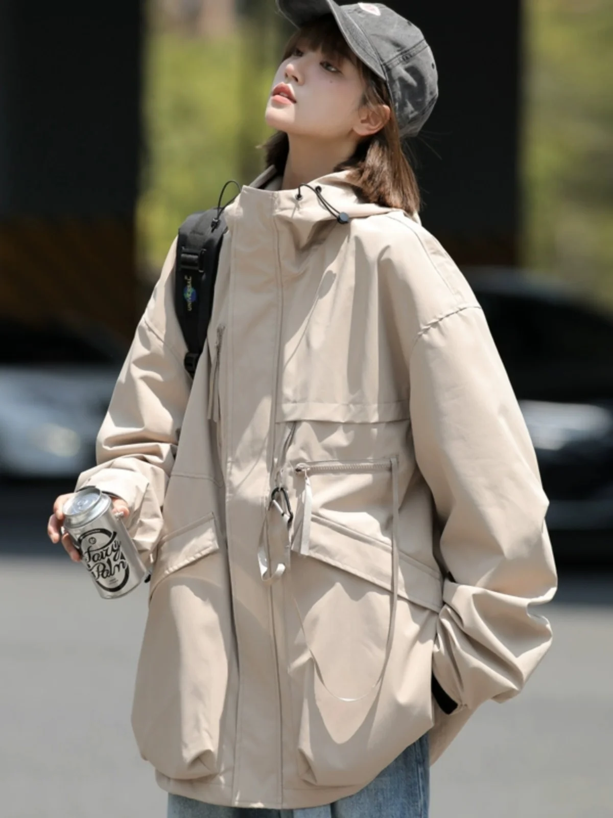 

Мужская уличная куртка с капюшоном, повседневная, спортивная, осенняя, новая, свободного кроя, функциональная верхняя одежда, серия Mountain, модный бренд