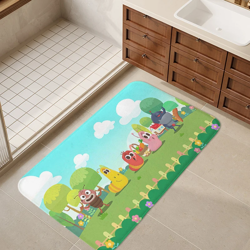 Balcony Porch Foot Mat Non-slip Larva Funny Entrance Door Doormat Bedroom Rug Hallway Corridor Carpet for Kitchen Slip-resistant