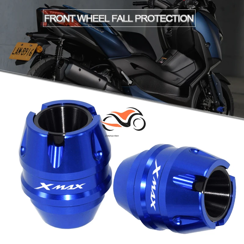 

For Yamaha NMAX155 XMAX300 NMAX 155 XMAX 300 250 Accessorie Front Fork Wheel Fall Protection Frame Slider Anti Crash Protector
