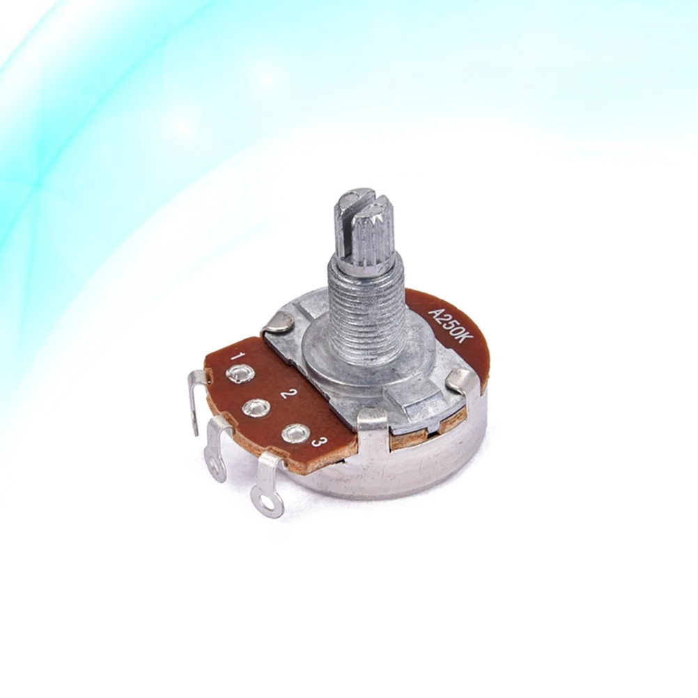 

250K Audio Potentiometer Long Knurled Split Shaft Volume Tone Control Replacement High Quality Guitar Amp Parts