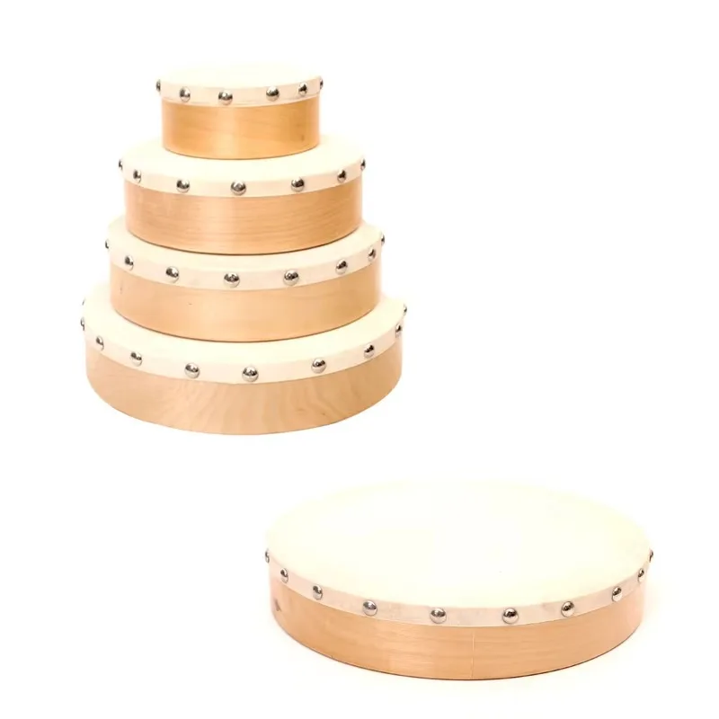 

Profession Music Instruments Traditional Chinese Handmade Wooden 8'' Drum Percussion Instruments Hand Drum