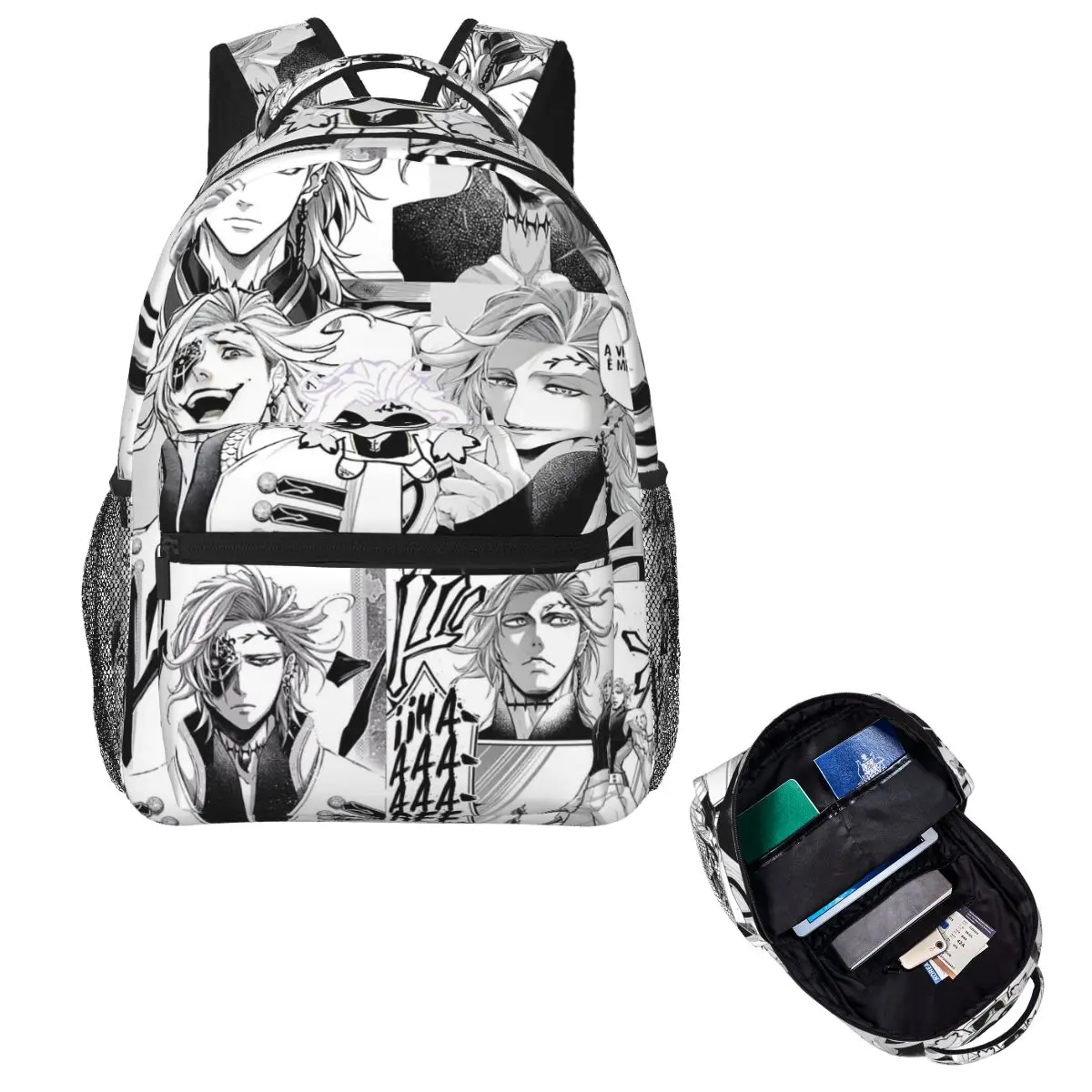 Record Of Ragnarok Hades Anime Student Backpack School Bag Hiking Travel Daypack for Men Women Fashion Bookbag Shoulder Bags