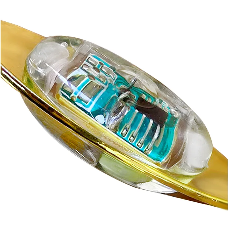 2 قطعة LED قطرة عميقة تحت الماء وامض مصباح الأسماك فخ للصيد قطرة الشحن عالية الصيد الطعم مضيئة إغراء جذب #3