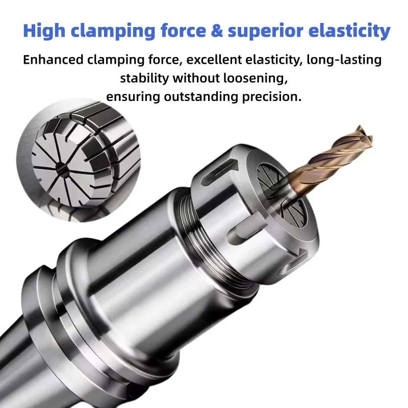 AA 0.008mm ER50 Collet Set 6 8 10 12 14 16-40mm High Precision Spring Collet for CNC Engraving Machine