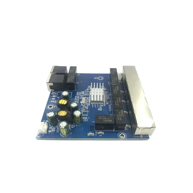 Industrial Ethernet Switch Module, 5 Portas Unificação, PCBA Board, OEM Auto-sensing Portas, 10 Mbps, 100 Mbps, 1000Mbps