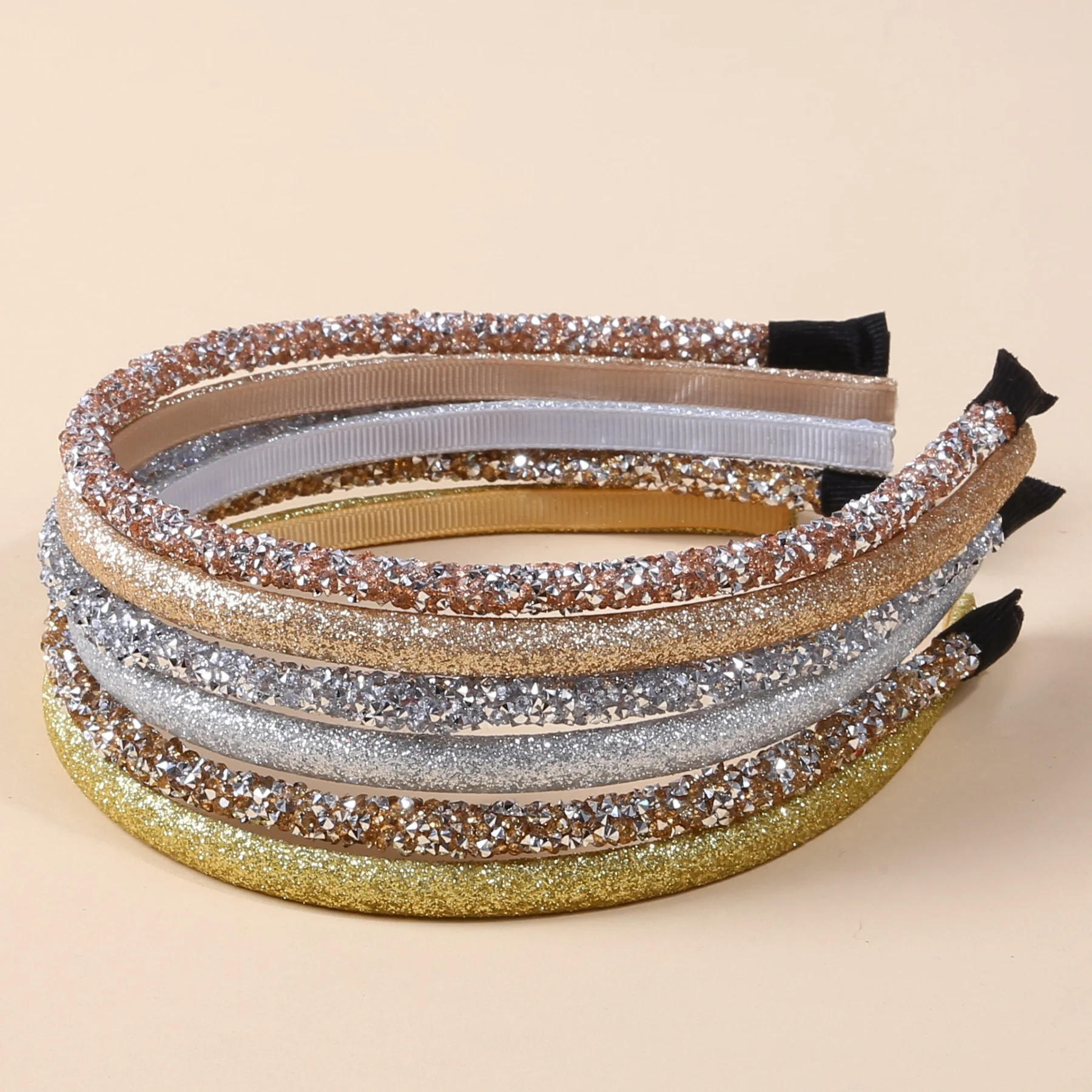 6 قطع من عصابات الرأس اللامعة للنساء والفتيات وإكسسوارات الشعر وديكور الحفلات وأربطة شعر كريستالية لامعة وإكسسوارات شعر الفتيات والأطفال #3