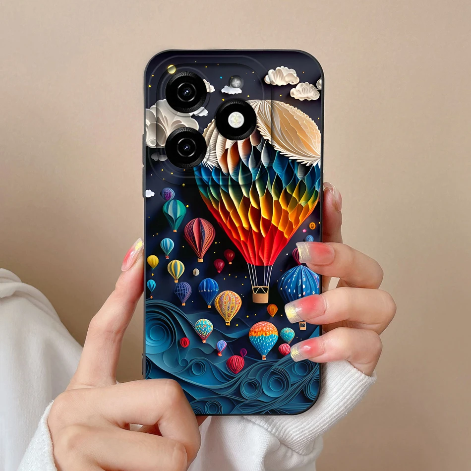 For infinix Smart 8 Pro Plus Phone Case Leisure Coconut Tree Full Protection Back Cover For infinix Smart8 HD Soft Liquid Bumper