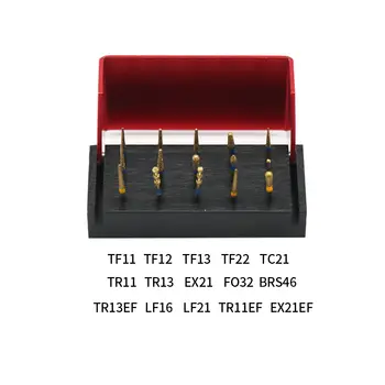 15 ks/sada zubních vrtáků pro restaurování fazet, sada vrtáků TF11 TF12 TF13 TF22 TC21 TR11 TR13 EX21 FO32, sada zubních vrtáků pro fazety 6 nejlepší prodej zubní laboratoř v Číně - №5