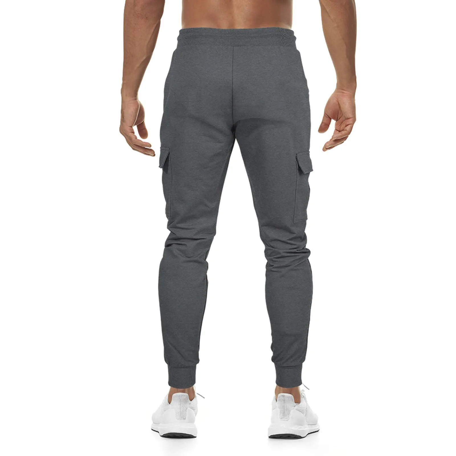 Men's Drawstring Sweatpants Jogging Sweatpants High Comfort Small Leg Casual Pants L