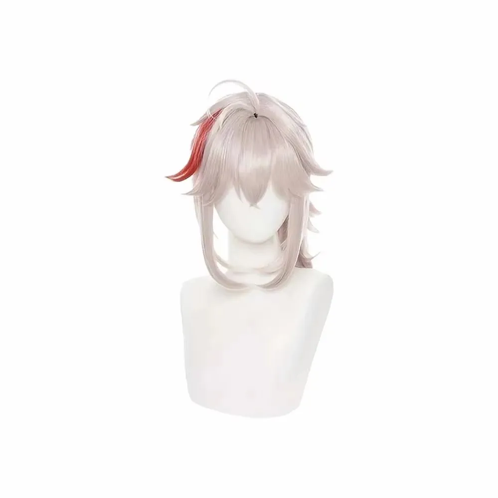 

Anime Cosplay Kaedehara Kazuha Wig With Ponytail Synthetic Hair Peluca For Frieren Festival Halloween Props