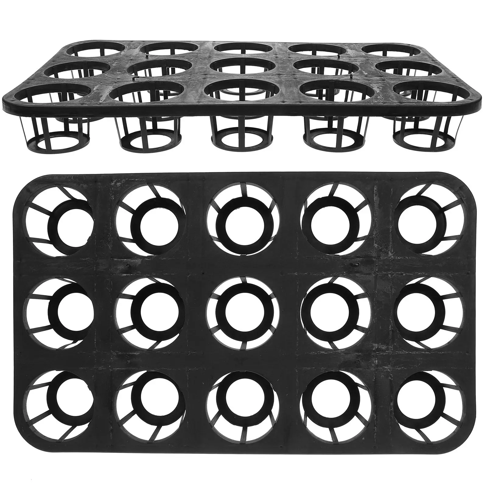 

2 шт. лотки для рассады на 15 ячеек из полипропилена, прочные, легкие, для выращивания растений в саду, подставки для проращивания семян