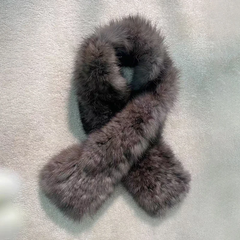 

Lolo Fur JC6766 Пурпурная норка l Цвет тканый двусторонний шарф Легкий теплый Faionable ex Casual Sle