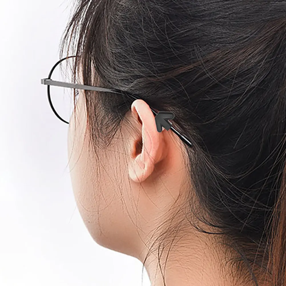 

10Pairs Anti-Skid Glasses Ear Hooks Silicone Soft Flexible Non-Slip Eyeglass Cushions for Daily Wear Outdoor Activities Sports