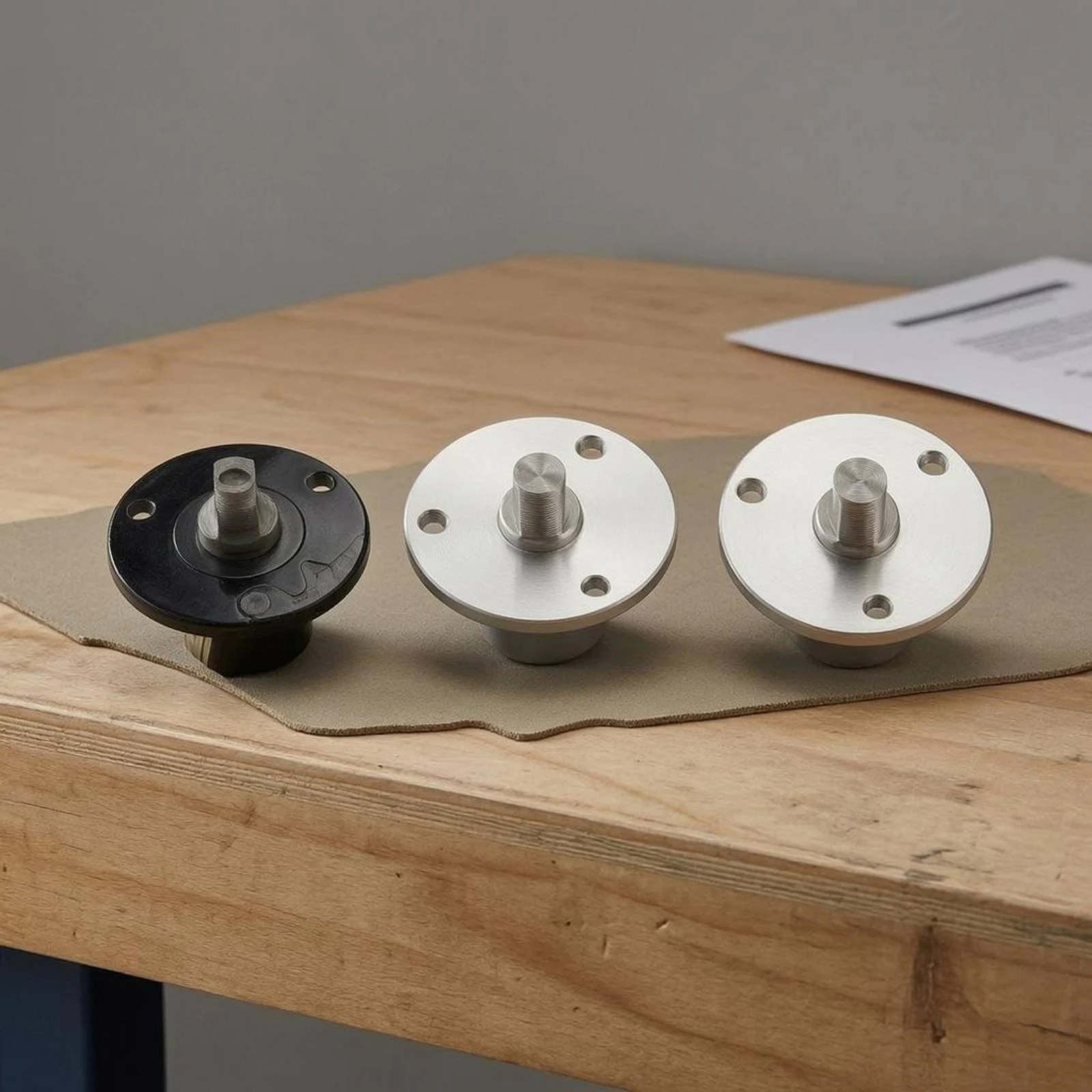 Metal Flange Fitting Smooth Finish Flanged Shaft Part
