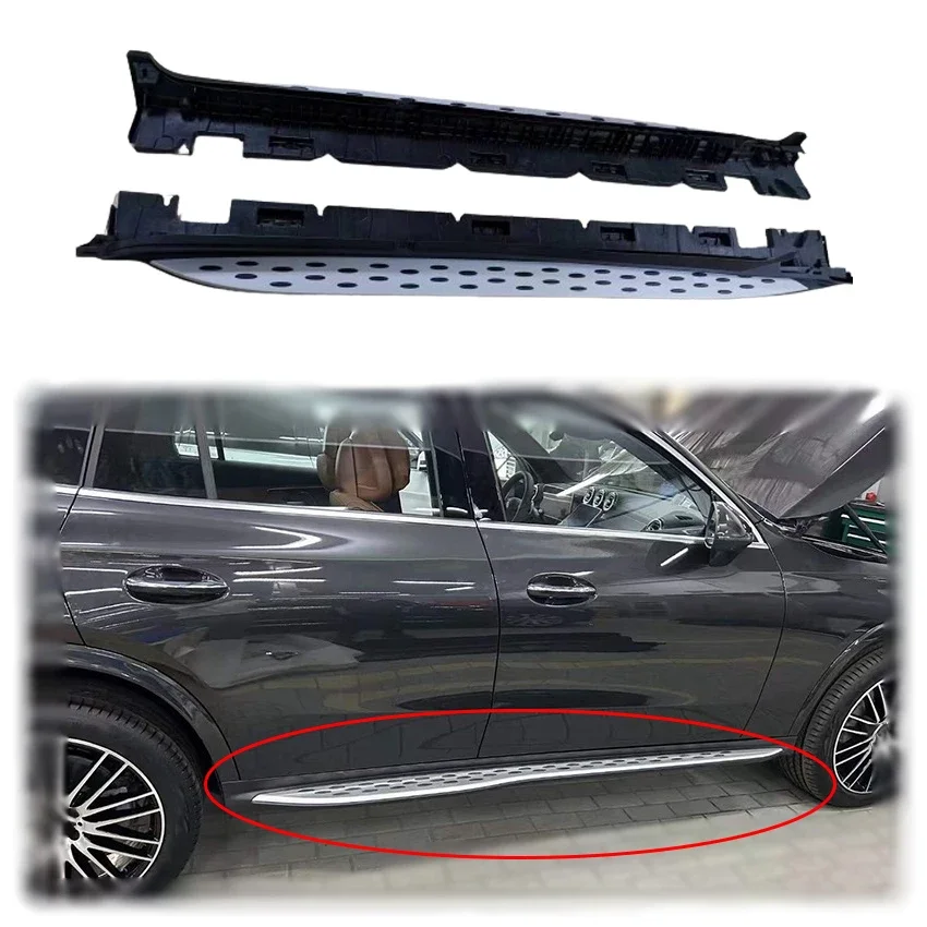 New Style Running Board Nerf Bar Fixed Side Steps Fit For Mercedes Benz GLC Coupe C253 2016-2021