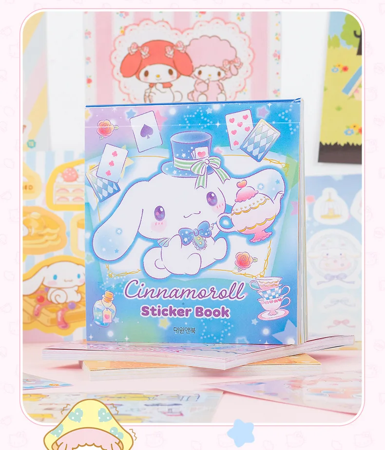 Cute Cartoon Sanrio Stickers Book Account Material Stickers Kuromi Hello Kitty Cinnamoroll Pochacco Deco Graffiti Sticker Toys