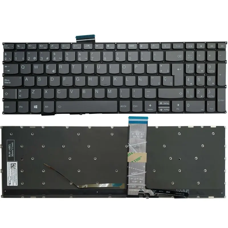 Mới Backlit Tây Ban Nha Bàn Phím Dành Cho Laptop Lenovo Ideapad 5 15IIL05 15ARE05 15ITL05 5-15IIL05 5-15ITL05 Ideapad 3-15ITL6 3-15ADA6 3-15ALC6