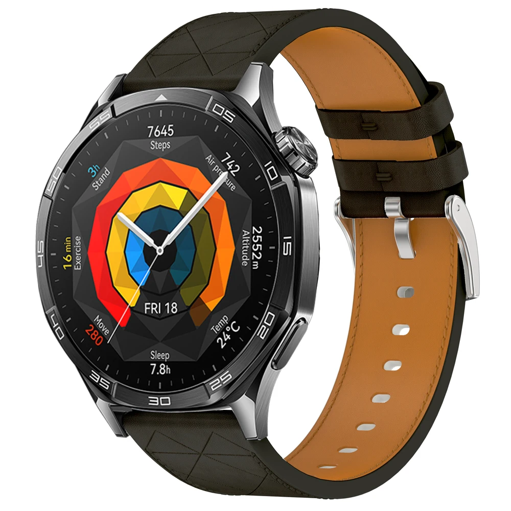 Synthetische lederen band horlogeband armband compatibel met Huawei Watch GT5 pro 46mm GT3 GT2 pro GT4 46mm smartwatch accessoire