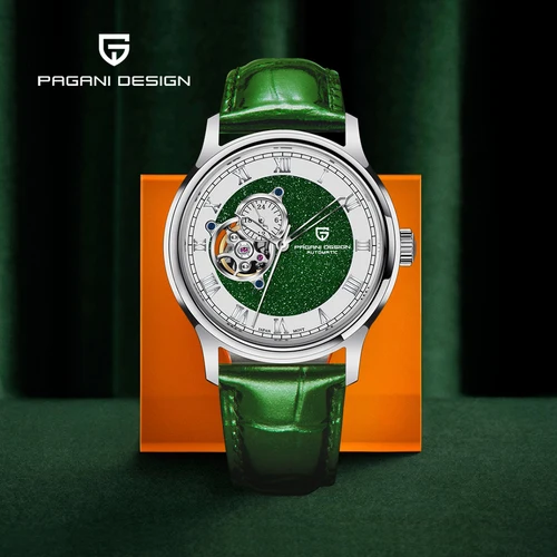 PAGANI DESIGN Tourbillon relojes mecánicos para hombre, reloj automático de lujo para hombre, reloj de pulsera NH35, regalo AR zafiro resistente al agua