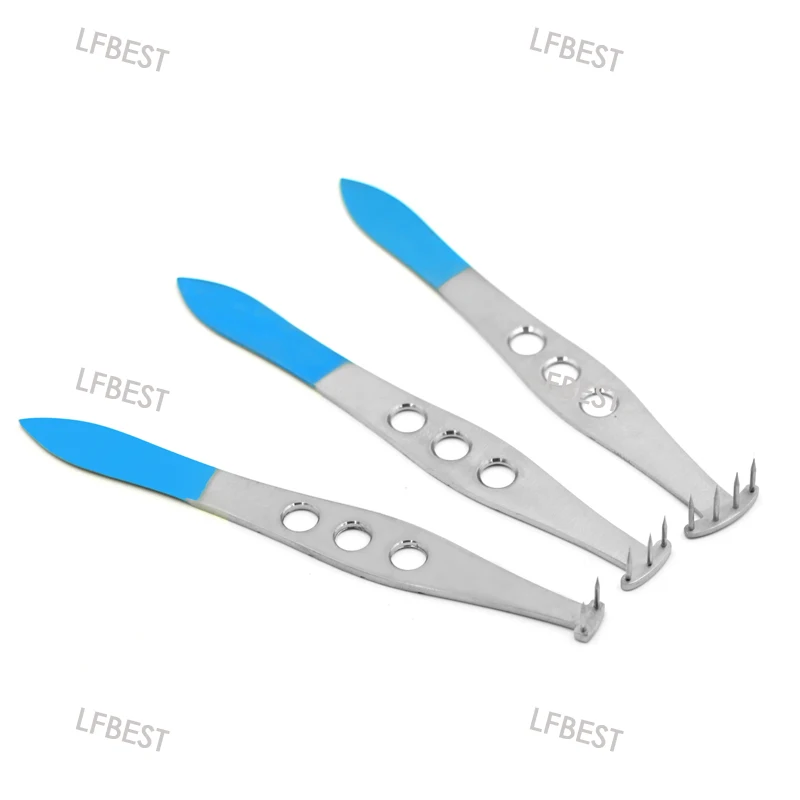 11cm Korean Hole Punch Titanium Alloy Single Piece Double Eyelid Tool Hole Locator Double Eyelid Measuring Device