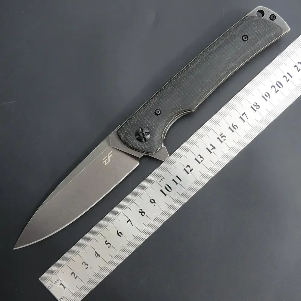 Nuovo Eafengrow EF973 Coltello tascabile D2 Lama + Manico in Micarta Coltello pieghevole Coltello da campeggio di sopravvivenza per strumento tattico Edc esterno