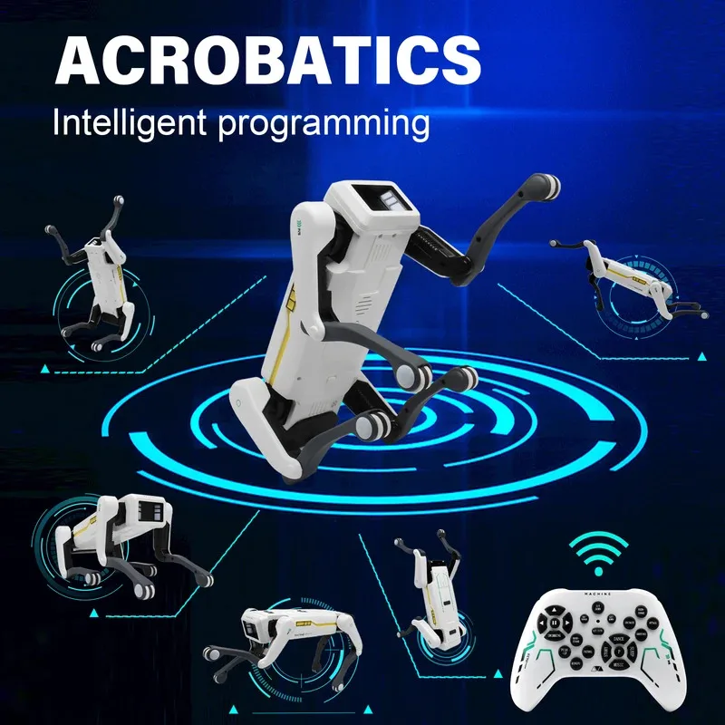 Lntelligent AI RC Robot Dog Voice Dialogue APP Remote Control Programming Singing Dancing Machine Dog Kids Toys 2026