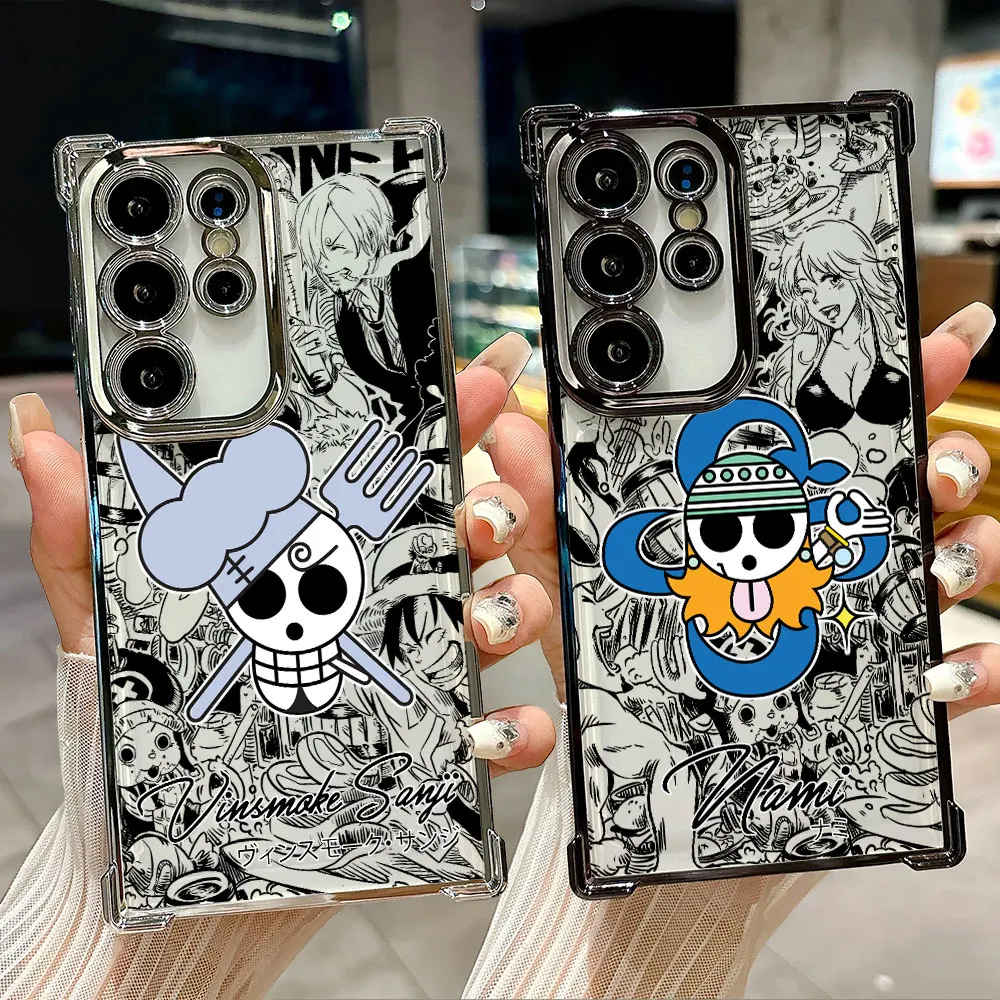 

Pirates O-One Pieces LOGO Coque For Galaxy S26 Ultra Phone Case For Samsung S26 S25 S24 S23 S21 Ultra S20 FE S25 Plus Soft Cover