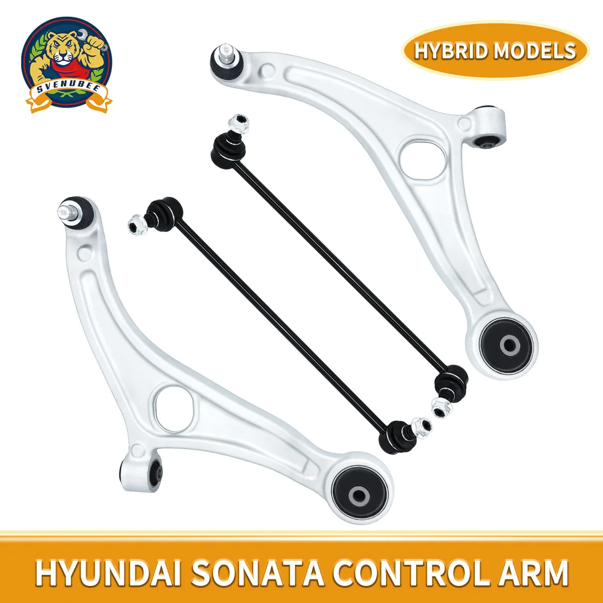 

Svenubee 4PCS Front Lower Control Arm Sway Bar Link Suspension Kit for Hyundai Sonata Kia Optima 2011 2012 Hybrid Models Only