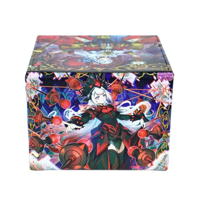 

Yu-Gi-Oh! Maliss Card Box White Rabbit Leather Magnetic Absorption Box Side Placement 130pcs Board Game Card Protection Box