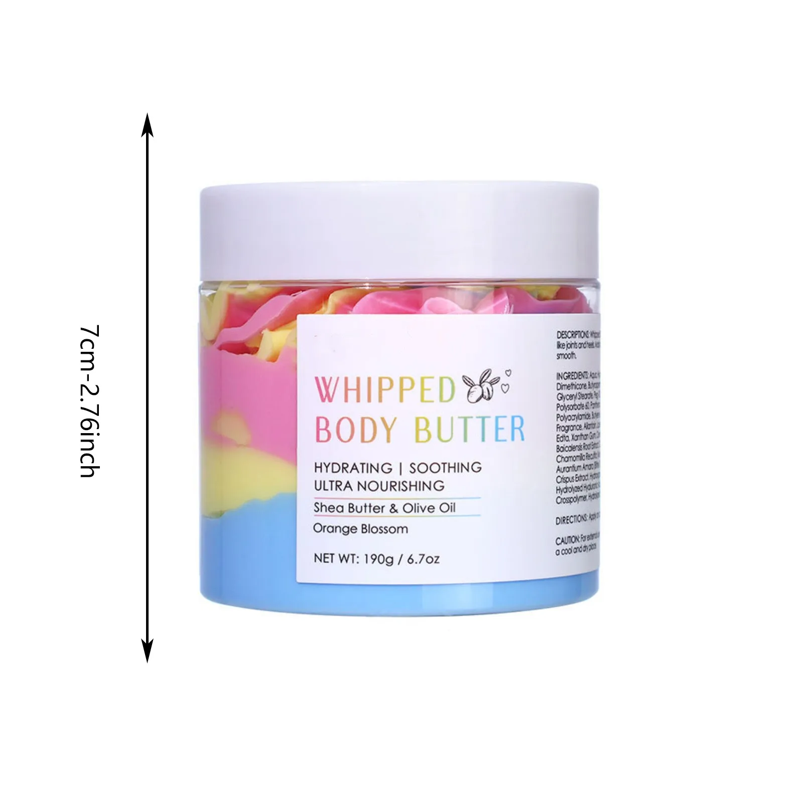 Whipped Shea Butter Skin Moisturizer - Body Butter for Women - Body Lotion for Dry Skin - Lightweight Body Cream for Women - Hyd
