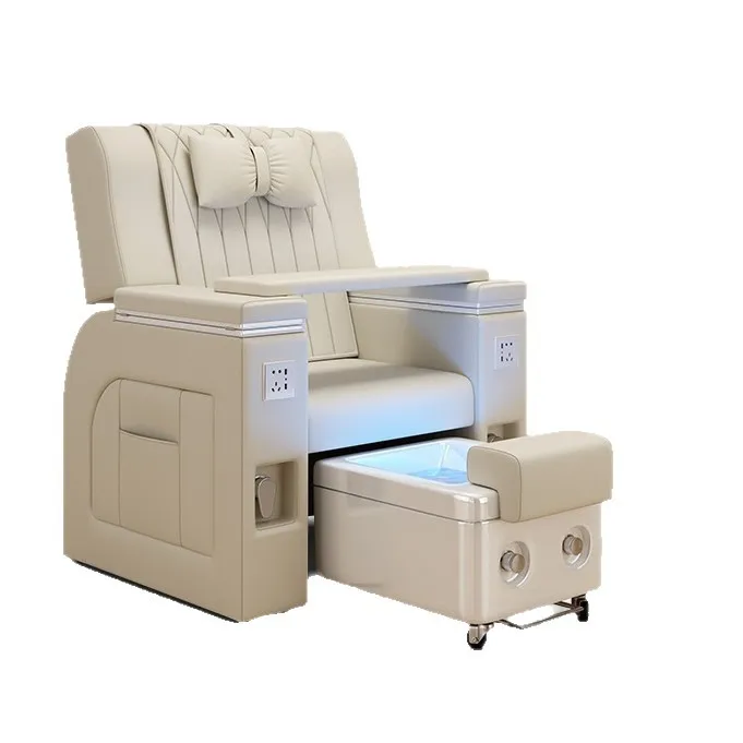 

Smart Nail Art Sofa Foot Massage Chair Eyebrow Eyelash Foot Therapy Foot Bath Sofa Beauty Electric Massage Recliner