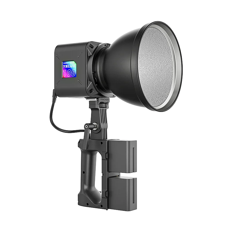 Yongnuo YNLUX100 RGB full-color portable handheld live LED fill light constant 120W adjustable color temperature COB movie lamp