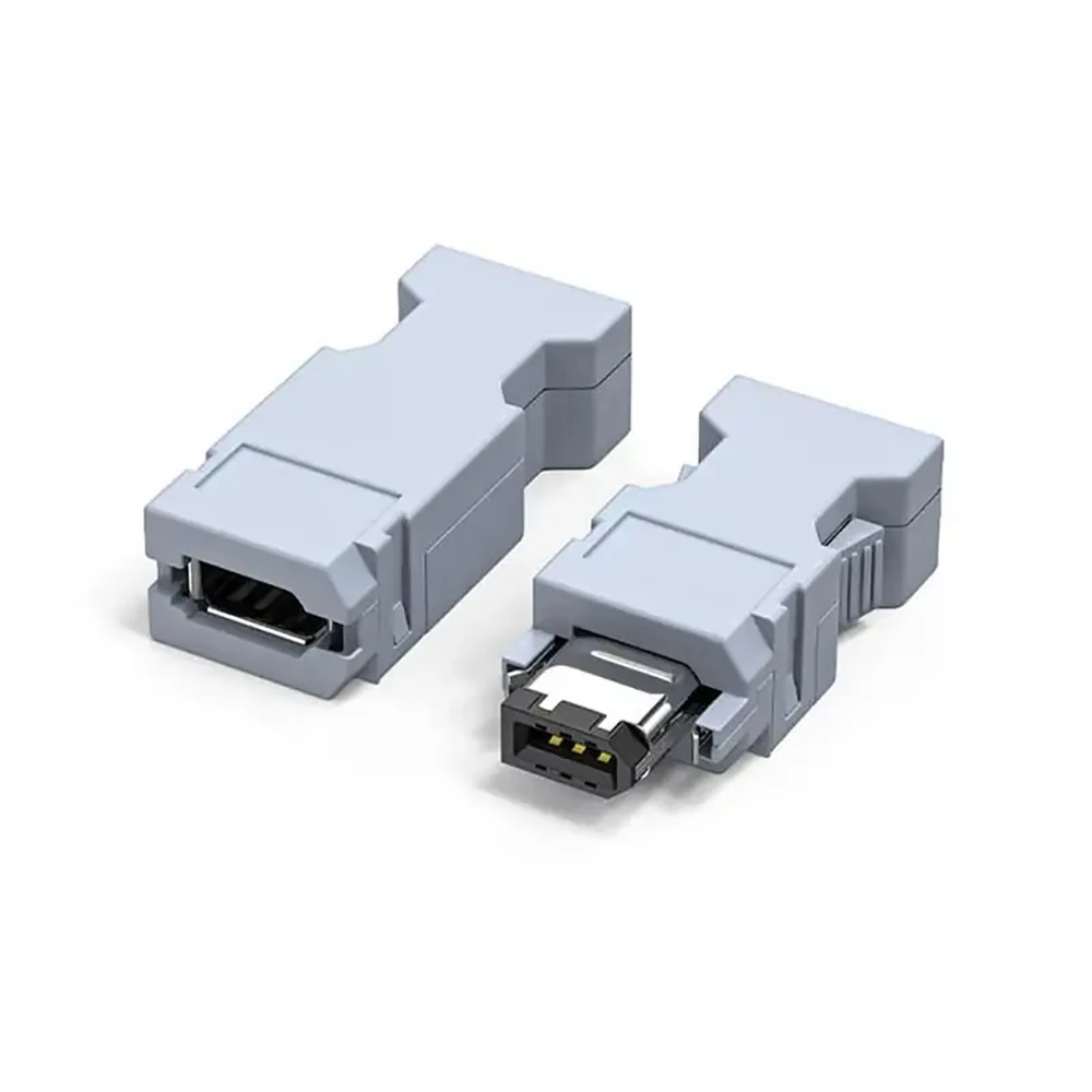 5 Stück CN3 Motor-Encoder USB-Anschlussbuchse 55100-0670 IEEE 1394 - 6-PIN-Stecker 55100-0600 SM-6P M-6P Kabelstecker männlich weiblich – Detail 2